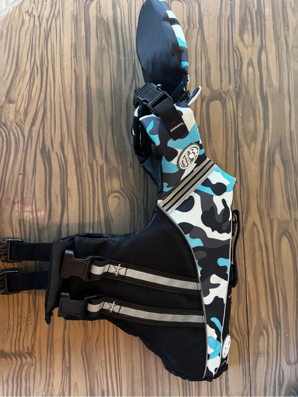 Blue Camo Dog Life Vest